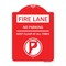 Signmission Fire Lane-No Parking Keep Clear All Times W/ No Parking, Red & White Alum, 18" x 24", RW-1824-24004 A-DES-RW-1824-24004 - alternate 1